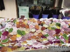 清明来临之际西安花市祭扫常用花材都有小幅上涨！